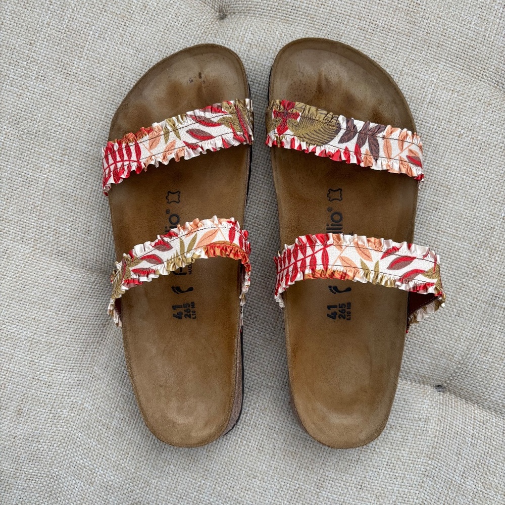 Birkenstock Papillio Women's Curacao Sandals Stretch Flower Frill